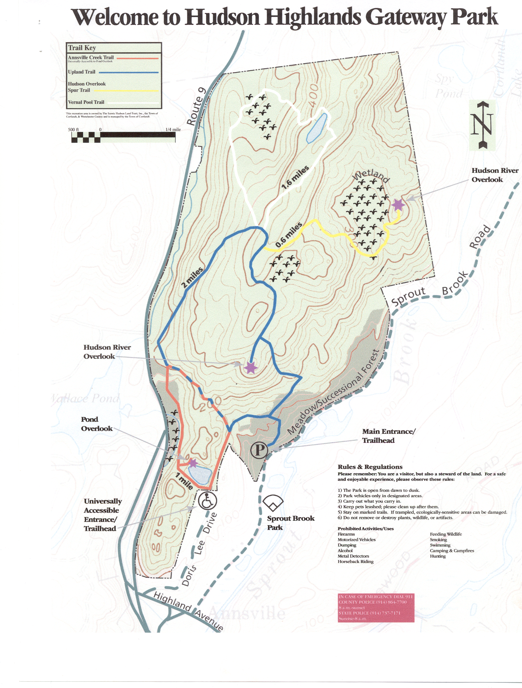 Map of the Hudson Highlands Gateway Park